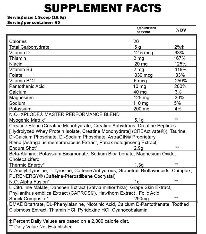 BSN N.O Xplode (60 servings)