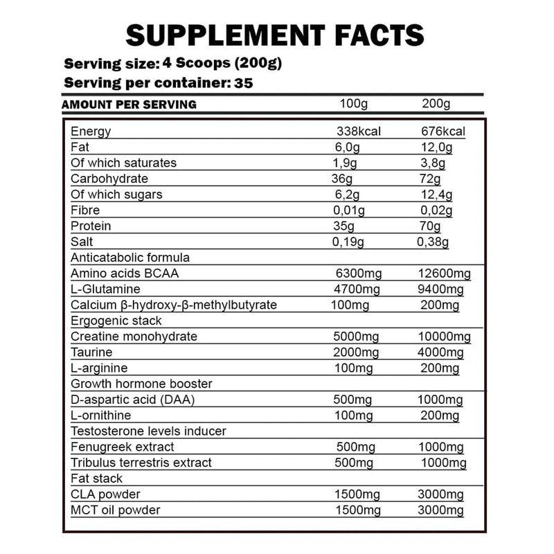 Kevin Levrone Anabolic Mass Gainer 7kg