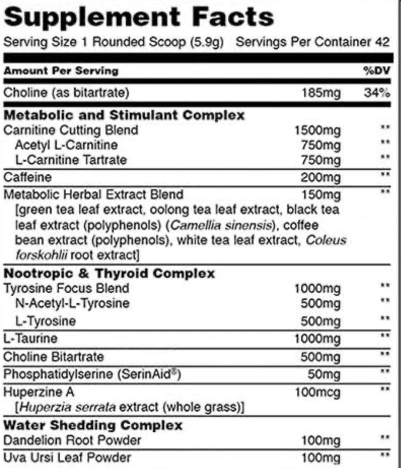 Universal Nutrition Animal Advanced Cuts Powder