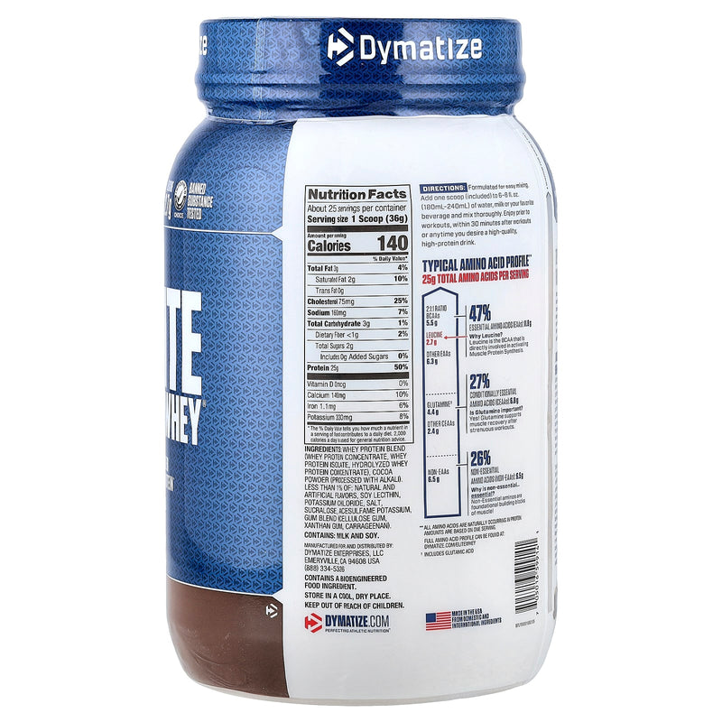 Elite 100% Whey® Protein Powder, Rich Chocolate, 2 lb (907 g)