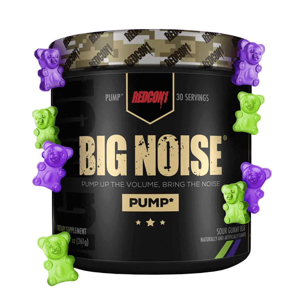 Redcon1 Big Noise Non-Stimulant Pump Pre-Workout | Sour Gummy Bear